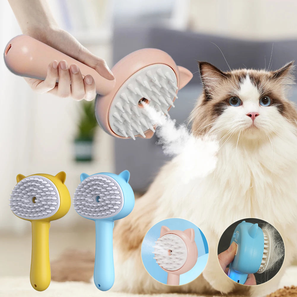 Transform Your Pet's Grooming Routine with the Hair Cleaning Brush With Mist